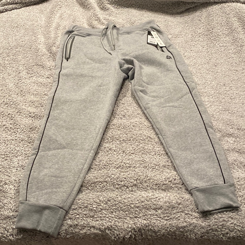 Mens Grey Jogger Sweatpants(XL)
